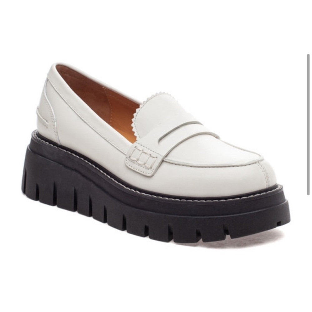 NWT J/SLIDES TYLER White Leather Loafer - Picture 3 of 16